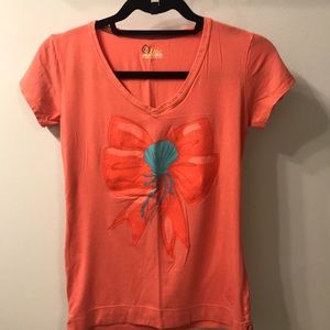 Coral running shirt